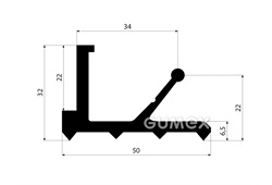 GUMMIPROFILE L-FORM - EPDM